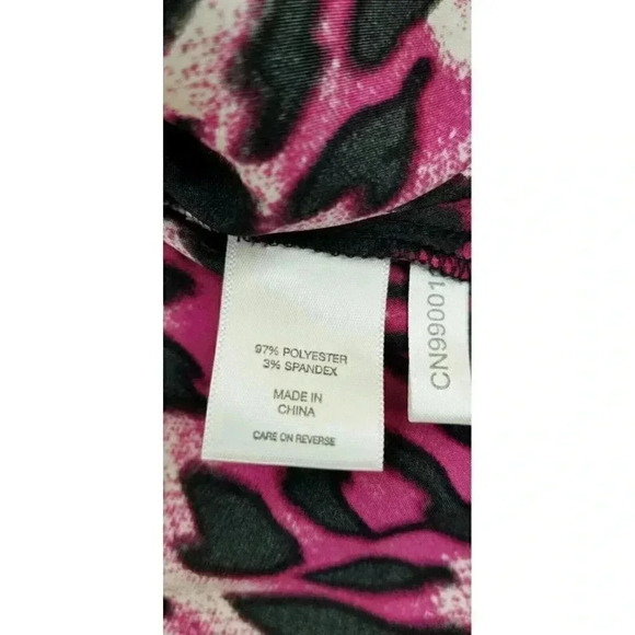 New York & Company Size Medium Women's Stretch Hidden Buttons Long Sleeve Top - Picture 10 of 11